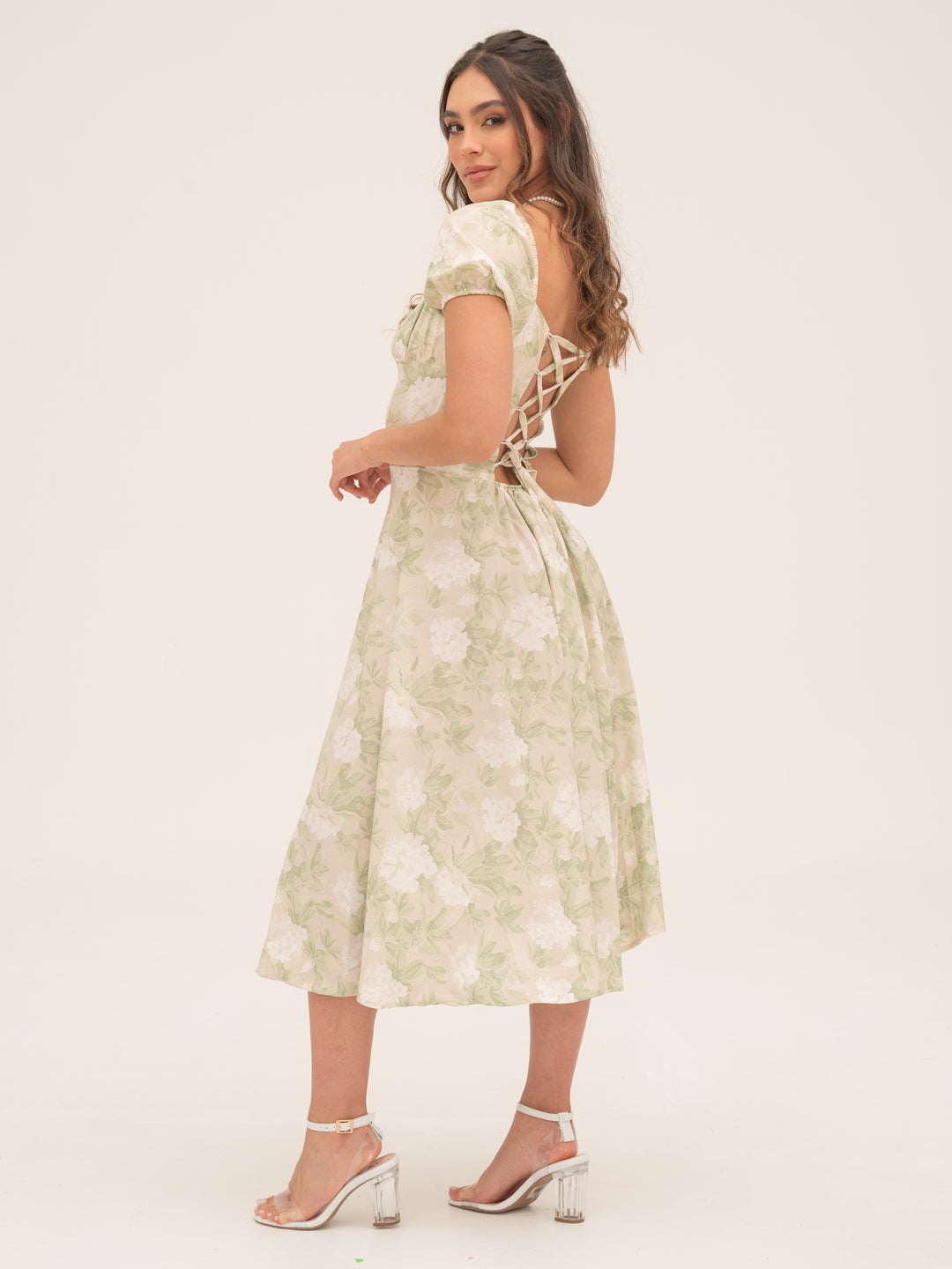 VESTIDO BLOO VERDE FLORAL