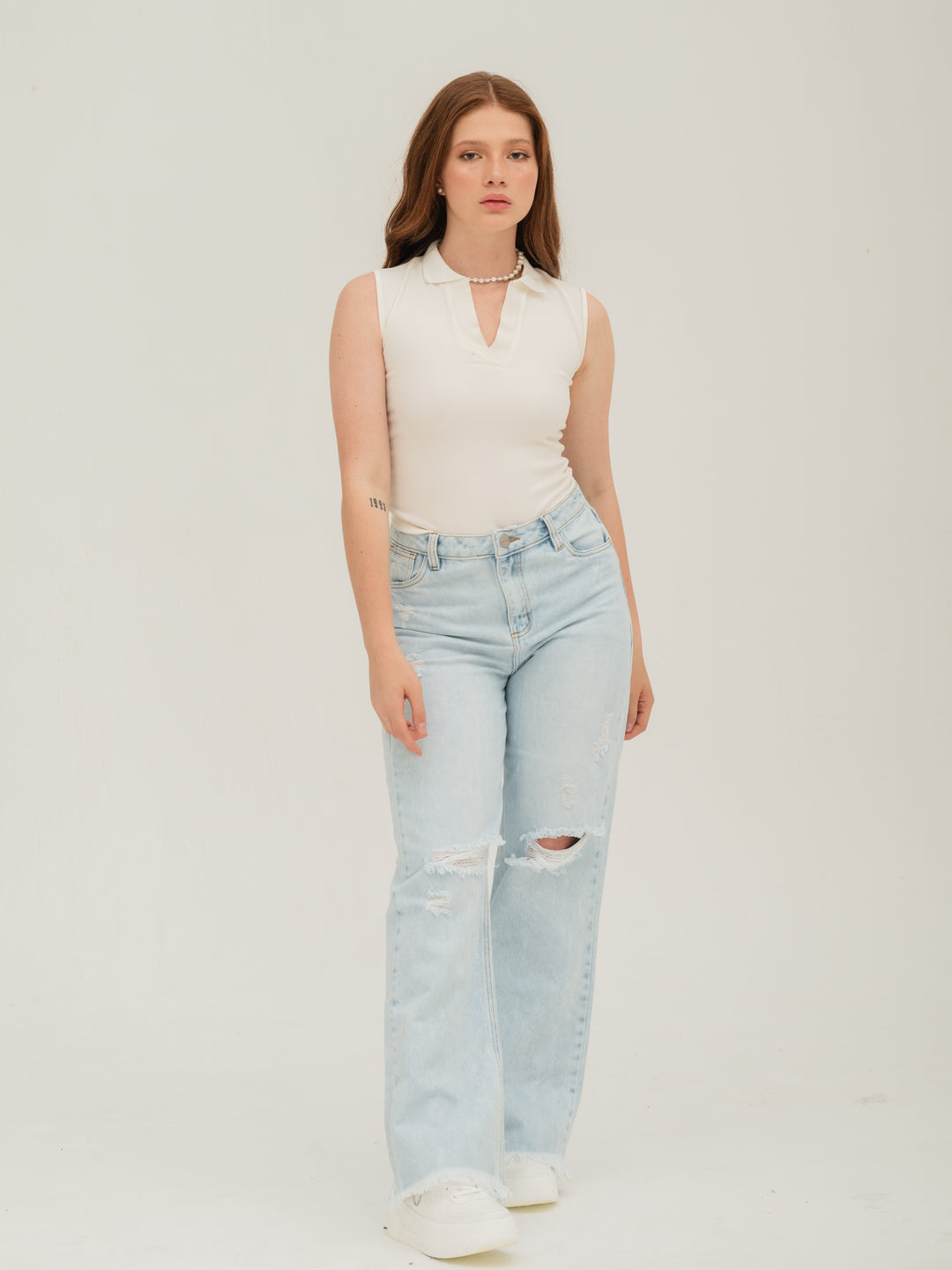 JEANS WIDE LEG HIELO