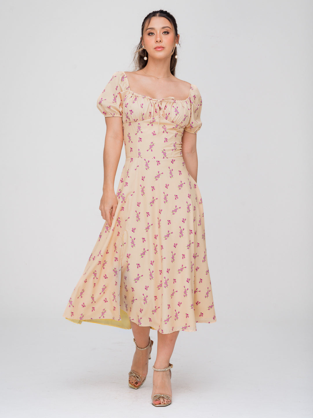 VESTIDO BLOO AMARILLO FLORAL