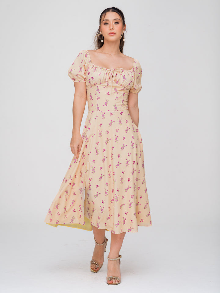 VESTIDO BLOO AMARILLO FLORAL