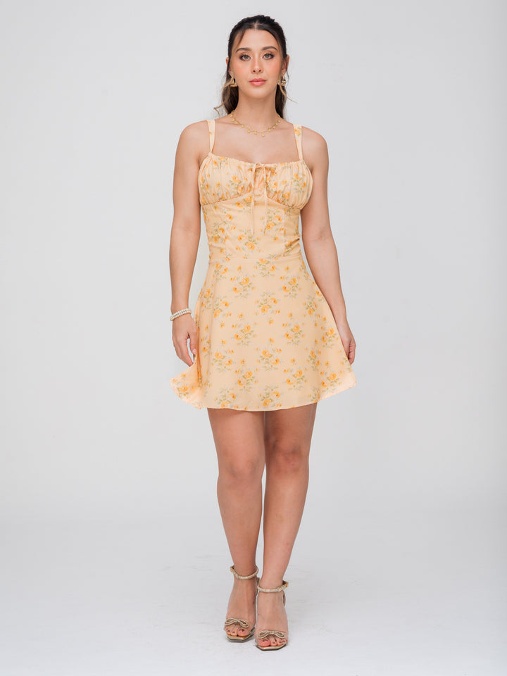 VESTIDO OLIVIA AMARILLO FLORAL