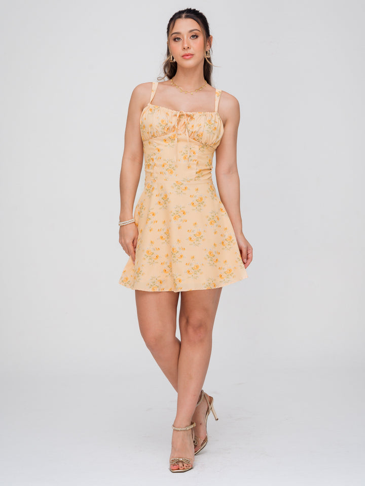 VESTIDO OLIVIA AMARILLO FLORAL