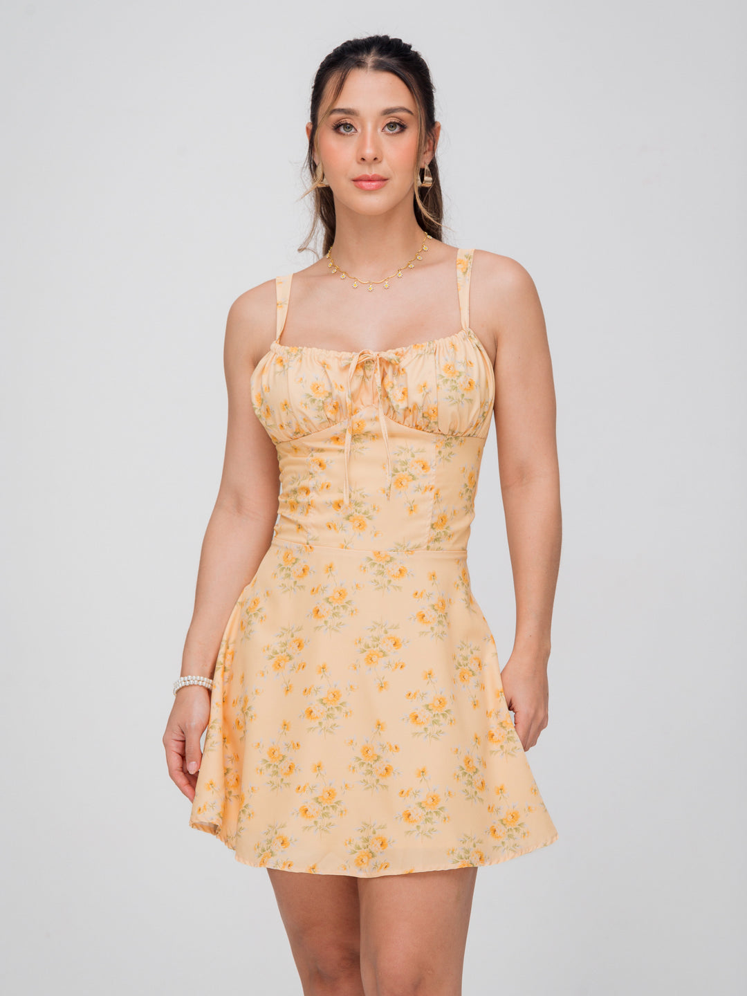 VESTIDO OLIVIA AMARILLO FLORAL