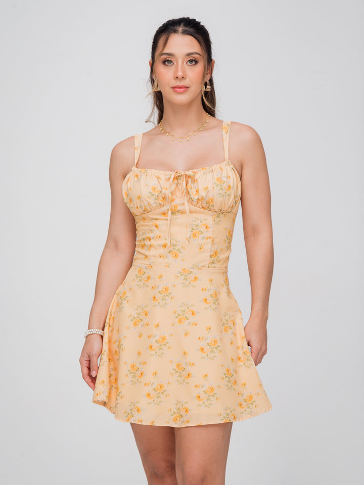 VESTIDO OLIVIA AMARILLO FLORAL