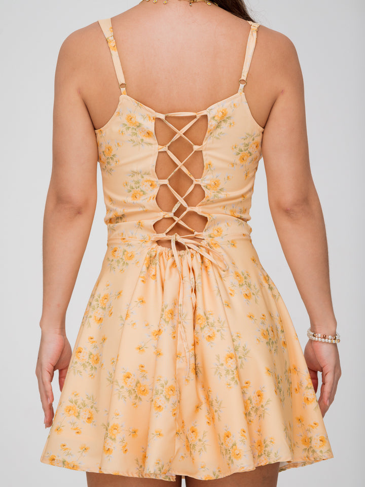 VESTIDO OLIVIA AMARILLO FLORAL