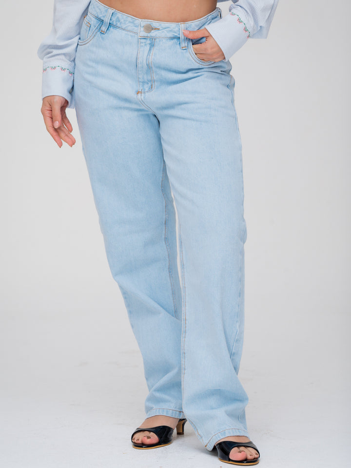 MOM JEANS HIELO