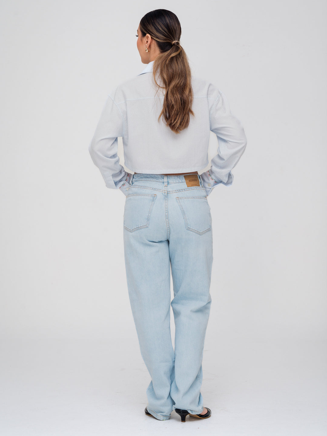 MOM JEANS HIELO