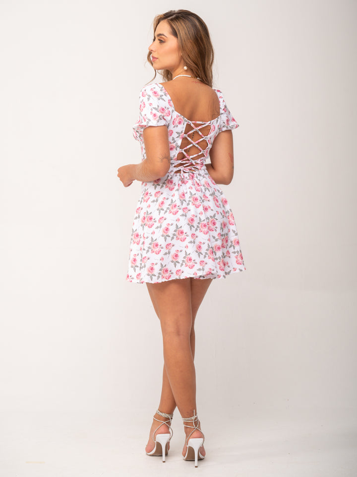 VESTIDO ANTONIA BLANCO FLORAL