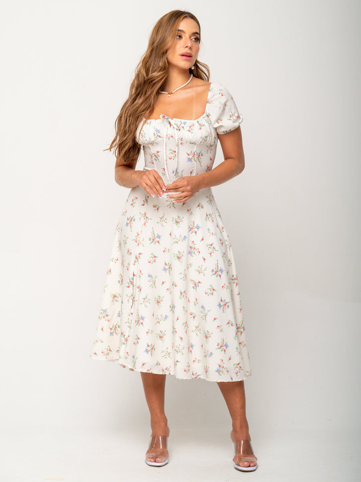 VESTIDO BLOO IVORY FLORAL