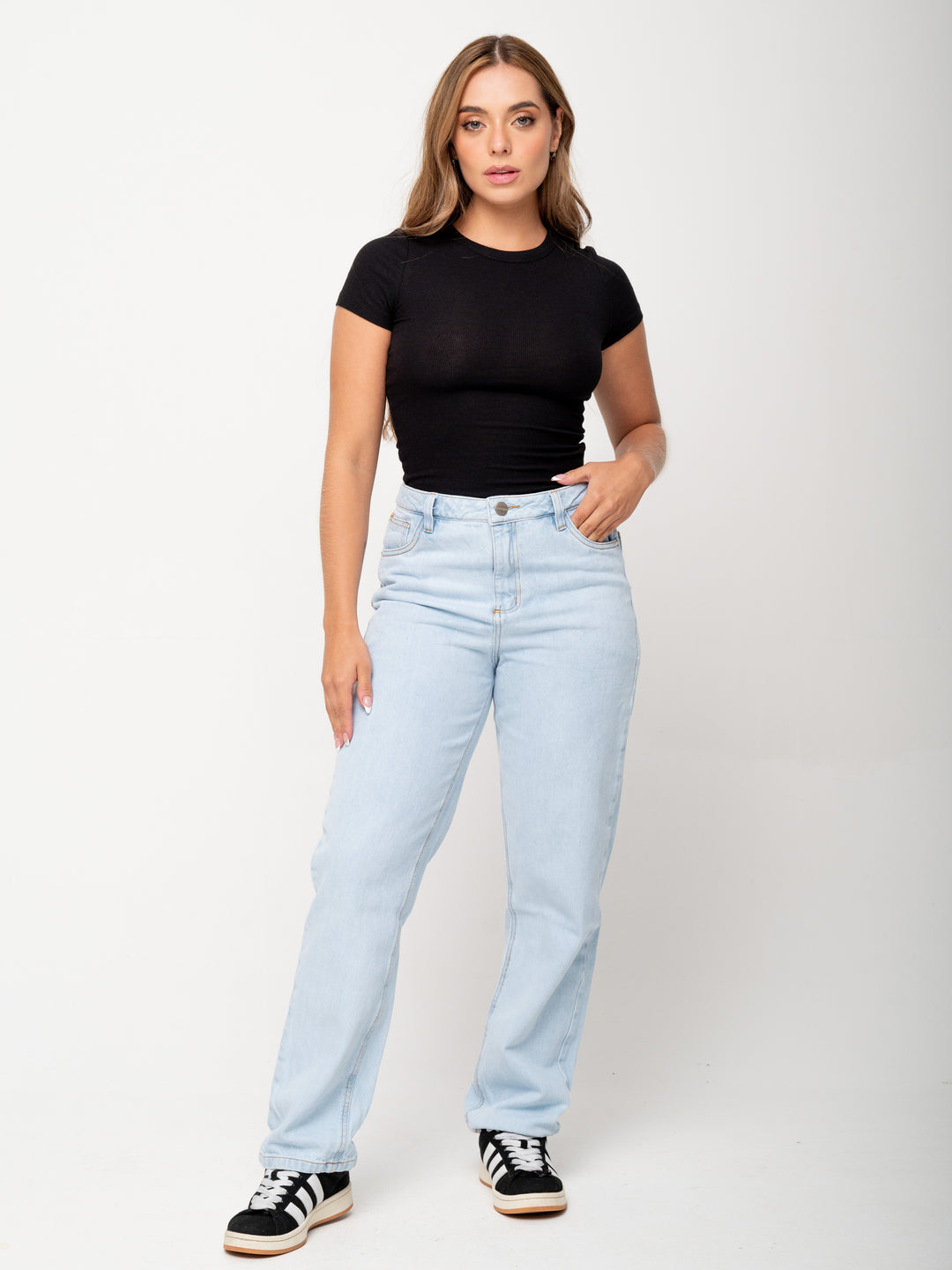 MOM JEANS HIELO