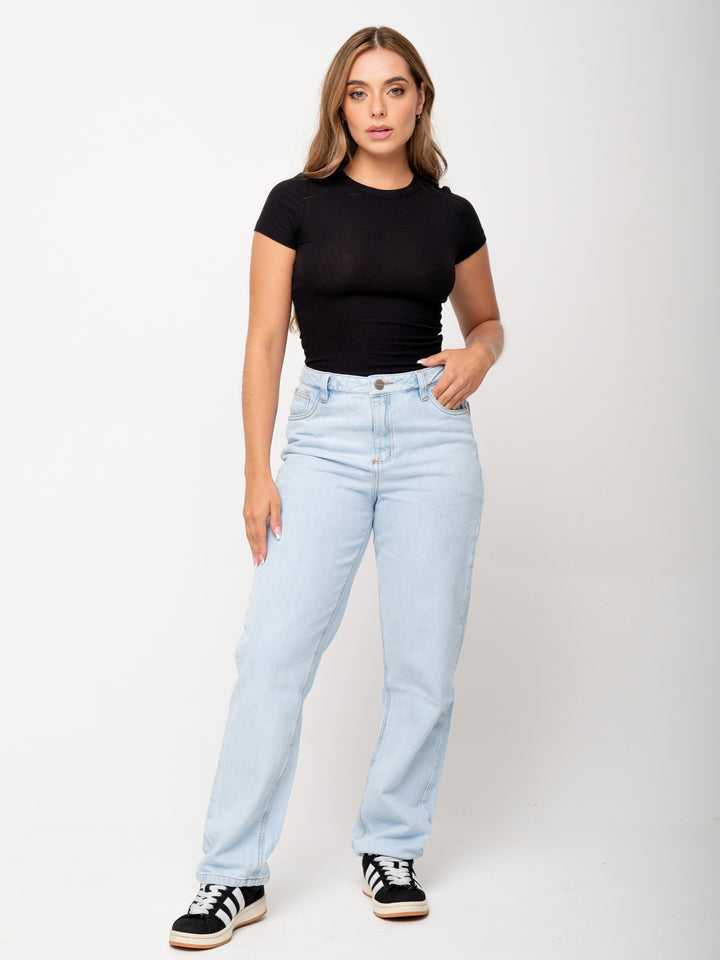 MOM JEANS HIELO