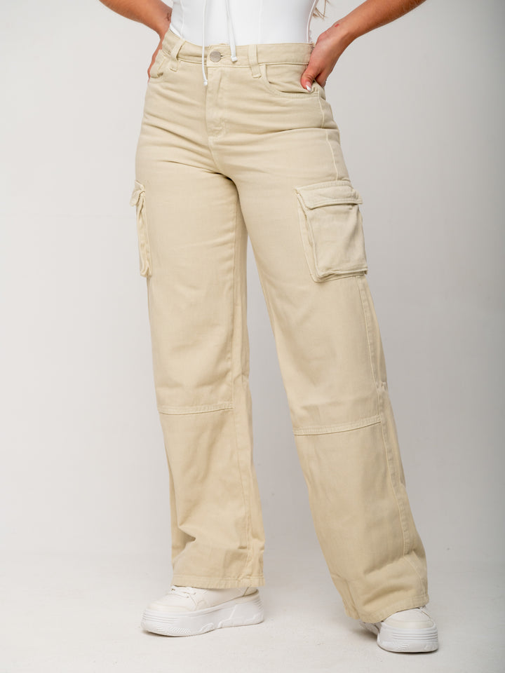 CARGO PANTS IVORY